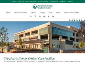 How whhs.com looks like on a tablet such as an iPad.