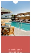How whitecityhouse.com looks like on a mobile device such as an iPhone.