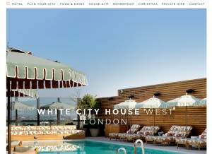 How whitecityhouse.com looks like on a tablet such as an iPad.