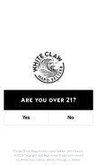 How whiteclaw.com looks like on a mobile device such as an iPhone.