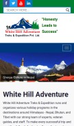 How whitehilladventure.com looks like on a mobile device such as an iPhone.