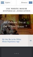 How whitehousehistory.org looks like on a mobile device such as an iPhone.