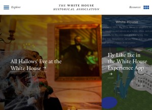 How whitehousehistory.org looks like on a tablet such as an iPad.