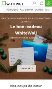 How whitewall.com looks like on a mobile device such as an iPhone.