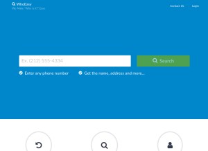 How whoeasy.com looks like on a tablet such as an iPad.