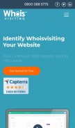 How whoisvisiting.com looks like on a mobile device such as an iPhone.