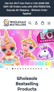How wholesalebestsellers.com looks like on a mobile device such as an iPhone.