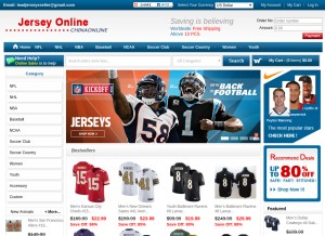 How wholesalejerseyslan.com looks like on a tablet such as an iPad.