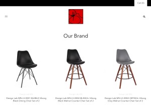 How wholesaleliving.com looks like on a tablet such as an iPad.