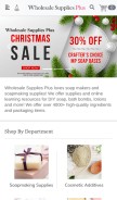How wholesalesuppliesplus.com looks like on a mobile device such as an iPhone.