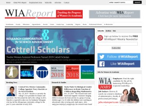 How wiareport.com looks like on a tablet such as an iPad.