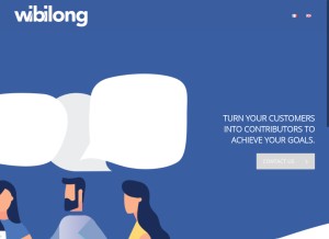 How wibilong.com looks like on a tablet such as an iPad.