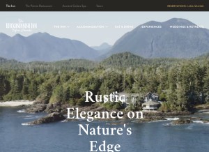 How wickinn.com looks like on a tablet such as an iPad.