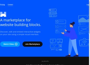 How widgetic.com looks like on a tablet such as an iPad.