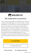 How wielerflits.be looks like on a mobile device such as an iPhone.