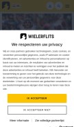 How wielerflits.nl looks like on a mobile device such as an iPhone.