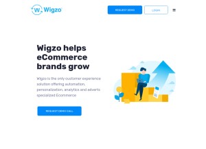 How wigzo.com looks like on a tablet such as an iPad.