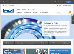 How wika.us looks like on a tablet such as an iPad.