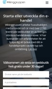 How wikinggruppen.se looks like on a mobile device such as an iPhone.