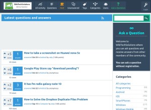 How wikitechsolutions.com looks like on a tablet such as an iPad.
