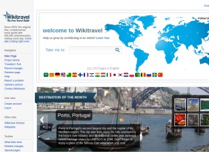 How wikitravel.org looks like on a tablet such as an iPad.