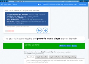 How wikplayer.com looks like on a tablet such as an iPad.