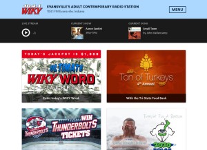 How wiky.com looks like on a tablet such as an iPad.