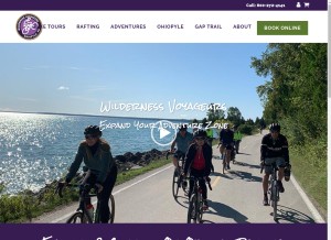 How wilderness-voyageurs.com looks like on a tablet such as an iPad.