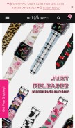 How wildflowercases.com looks like on a mobile device such as an iPhone.