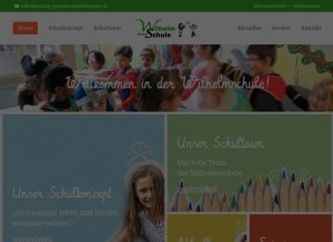 How wilhelmschule-gs.de looks like on a tablet such as an iPad.