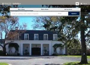 How williampitt.com looks like on a tablet such as an iPad.