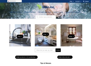 How williejan.com looks like on a tablet such as an iPad.
