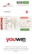 How winaffiliates.com looks like on a mobile device such as an iPhone.