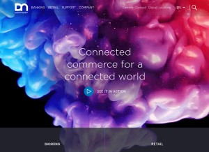 How wincor-nixdorf.com looks like on a tablet such as an iPad.