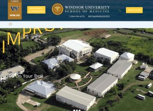 How windsor.edu looks like on a tablet such as an iPad.