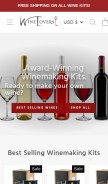 How wineloversonline.ca looks like on a mobile device such as an iPhone.