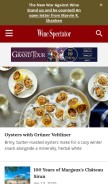 How winespectator.com looks like on a mobile device such as an iPhone.
