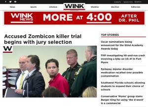 How winknews.com looks like on a tablet such as an iPad.