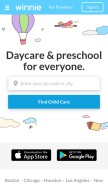 How winnie.com looks like on a mobile device such as an iPhone.