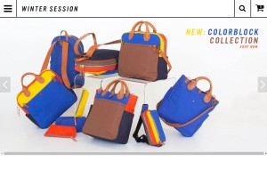 How winter-session.com looks like on a tablet such as an iPad.