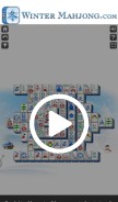 How wintermahjong.com looks like on a mobile device such as an iPhone.