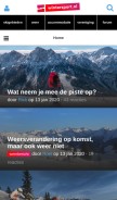 How wintersport.nl looks like on a mobile device such as an iPhone.