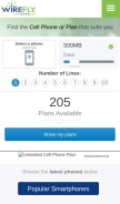 How wirefly.com looks like on a mobile device such as an iPhone.