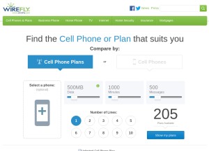 How wirefly.com looks like on a tablet such as an iPad.