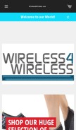 How wireless4wireless.com looks like on a mobile device such as an iPhone.