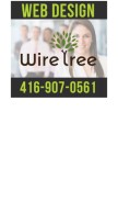 How wiretree.ca looks like on a mobile device such as an iPhone.