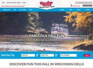 How wisdells.com looks like on a tablet such as an iPad.