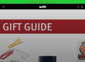 How wishatl.com looks like on a tablet such as an iPad.