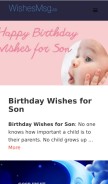 How wishesmsg.co looks like on a mobile device such as an iPhone.