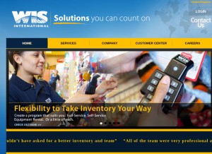 How wisintl.com looks like on a tablet such as an iPad.